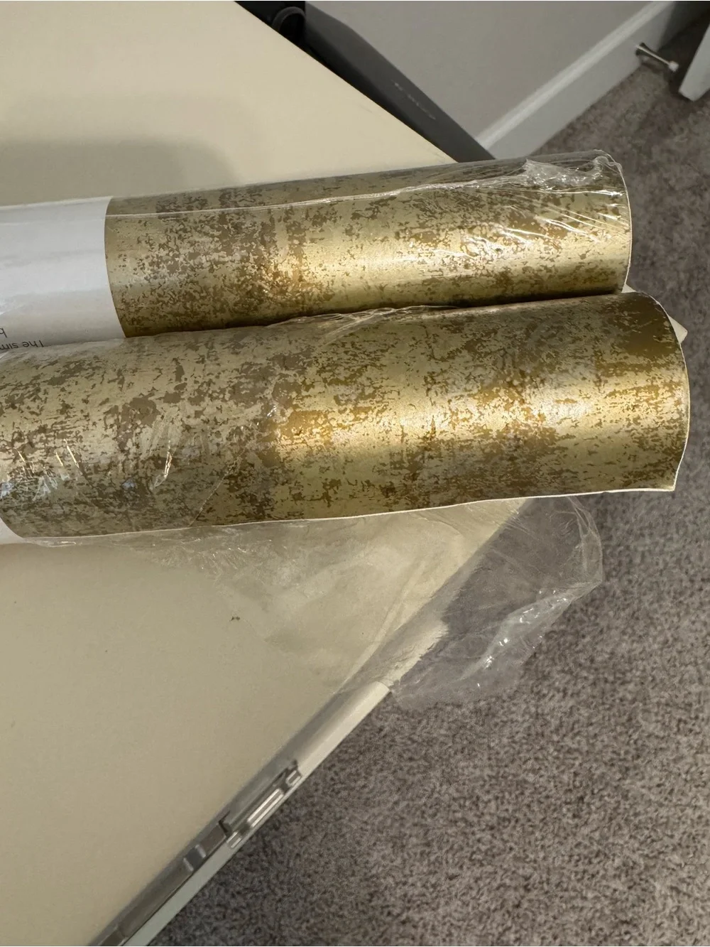 Tempaper Distressed Gold Leaf Removable Wallpaper Roll - Selling 2 rolls